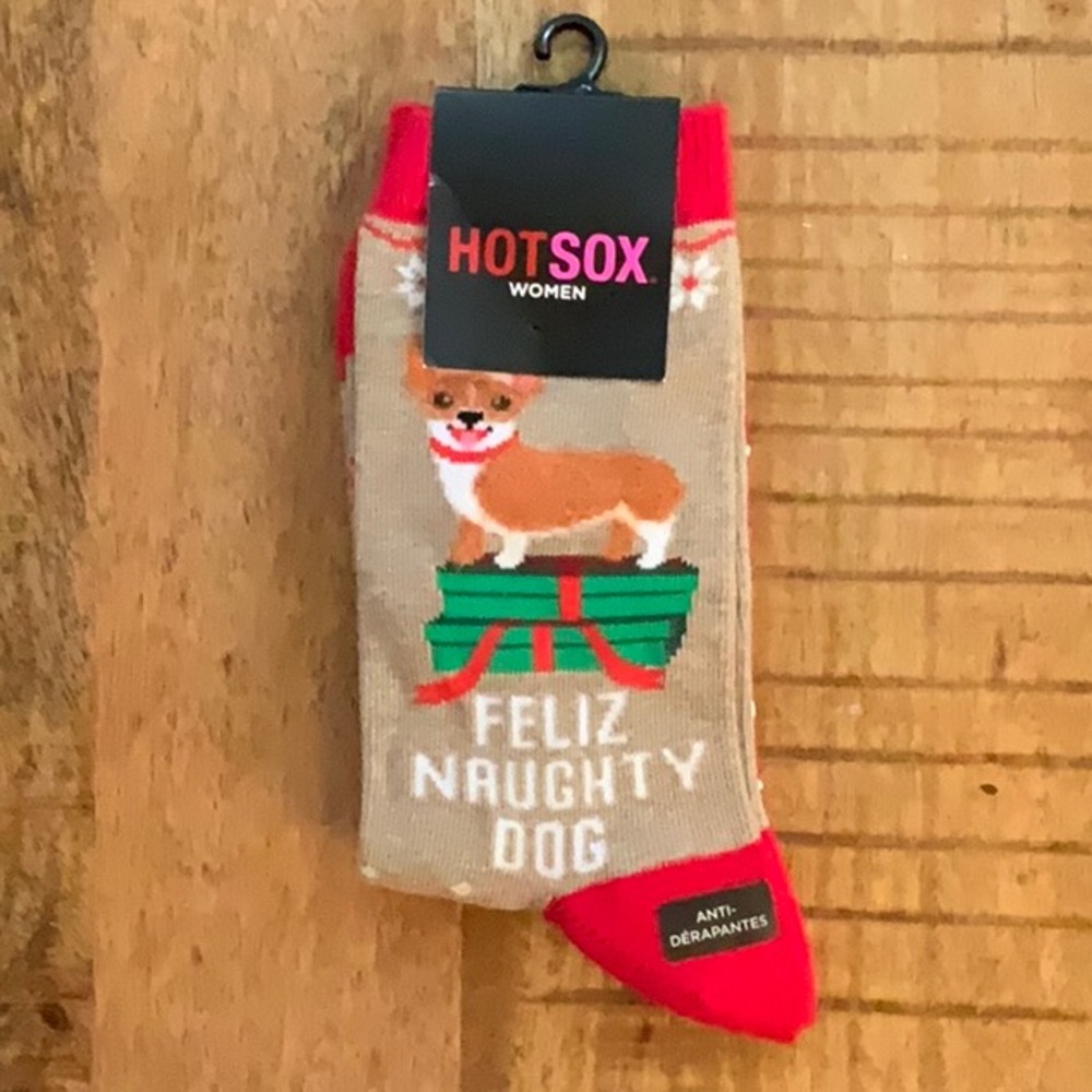 Brand New Ladies Hotsox “Feliz Naughty Dog” Socks.